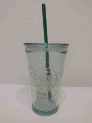 Starbucks Recycled Glass Green Tint 16oz Cold To Go Cup - Spain BA - Sold on eBay Jul, 7th 2019 for $16.99