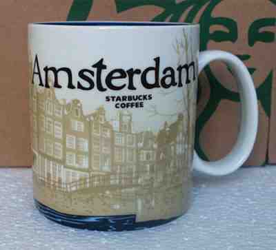 Starbucks Coffee Mug Amsterdam Global Idol City Collector Series 16 oz - Sold on eBay Jul, 7th 2019 for $25.00