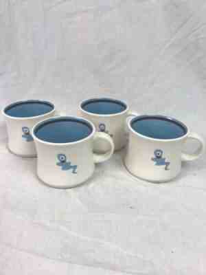 Starbucks 2006 Halloween Blue ghost boo mug set of 4 coffee  - Sold on eBay Jul, 7th 2019 for $32.00