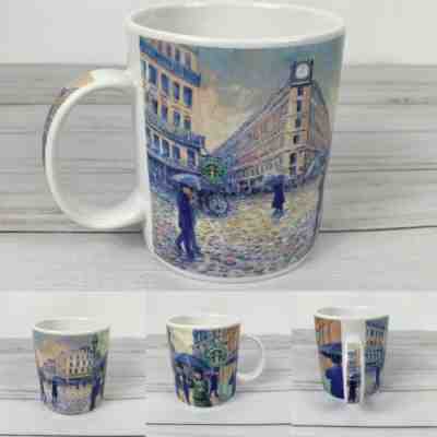 Starbucks 2001 Barista Mug Rainy Day City Streets - Sold on eBay Jul, 7th 2019 for $29.99