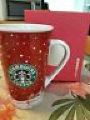 Starbucks Holiday Mug,16 Oz, 2007, Ice Skaters Red & White Christmas  - Sold on eBay Jul, 7th 2019 for $20.00