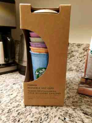 RARE 2019 Starbucks Reusable Hot Cups 6 Pack Lids Star Bucks NOT Color Changing - Sold on eBay Jul, 7th 2019 for $32.93