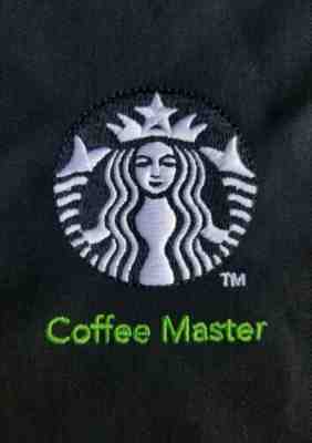 Rare Starbucks Embroidered Black Apron discontinued Coffee Master Program - Sold on eBay Jul, 7th 2019 for $28.00