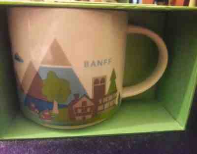 NIB WITH SKU STARBUCKS  BANFF, CANADA You Are Here (YAH)  14 Oz Mug. Rare - Sold on eBay Jul, 7th 2019 for $59.00