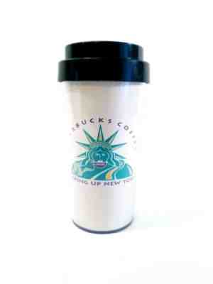 Starbucks Travel Mug Waking Up New York Statue of Liberty - Sold on eBay Jul, 7th 2019 for $15.95