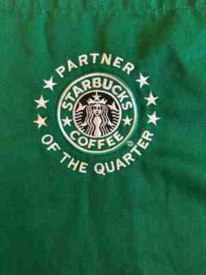 Green Starbucks Apron Old Logo Partner Of The Quarter Employee Only RARE! - Sold on eBay Jul, 7th 2019 for $99.99