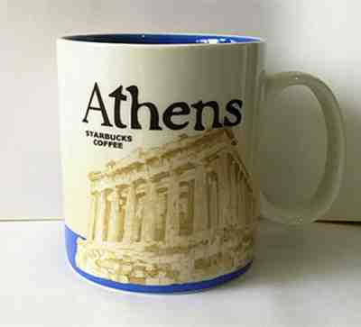 Starbucks Coffee Mug Athens Global Idol City Collector Series 16 oz - Sold on eBay Jul, 7th 2019 for $25.00