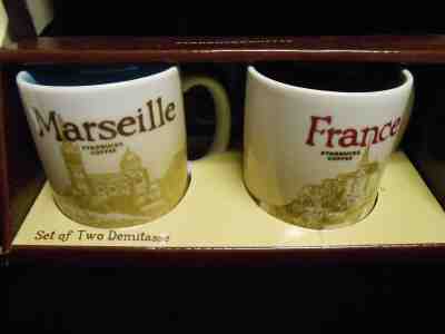 Starbucks Marseille and France Collectible Demitasse mugs: NIB New in Box - Sold on eBay Jul, 7th 2019 for $34.95