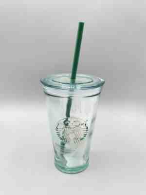 RARE STARBUCKS Glass Cup To Go Clear Recycled SPAIN Straw Cold RARE 16 oz NWT - Sold on eBay Jul, 7th 2019 for $24.00