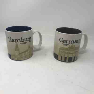 STARBUCKS Germany And Hamburg Coffee Mug Collector Series 2010 - 16 oz - Sold on eBay Jul, 7th 2019 for $22.00