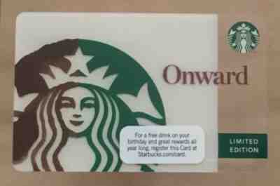 2010 Starbucks Gift Card. ONWARD. Limited Edition. Mint. Worldwide shipping. - Sold on eBay Jul, 7th 2019 for $16.99