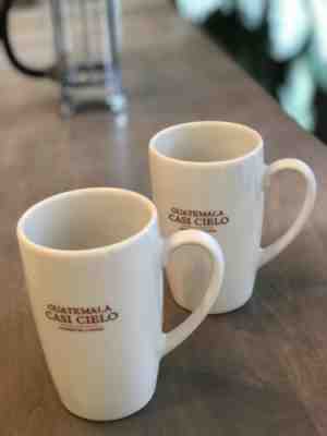 Starbucks Casi Cielo Coffee Mugs Two White 12 Oz  Made in Germany by Schonwald - Sold on eBay Jul, 7th 2019 for $59.99