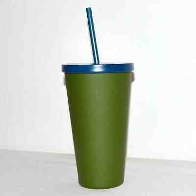 Starbucks Green Drinking Tumbler Steel Metal w/ Straw 16oz Cold Beverages New - Sold on eBay Jul, 6th 2019 for $16.99