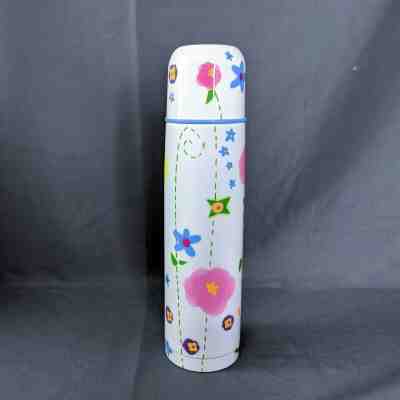 Starbucks Pylones Sipper Thermos 2005 Floral Stainless Steel  - Sold on eBay Jul, 6th 2019 for $18.99