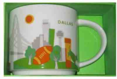 Starbucks Dallas TX City Cup Mug "You Are Here" YAH Collection 14 Oz 2013 - Sold on eBay Jul, 6th 2019 for $29.99