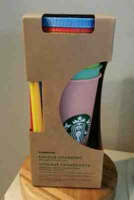 Brand New Starbucks Color Changing Cold Cups Set of 5. Sealed box! - Sold on eBay Jul, 6th 2019 for $110.00