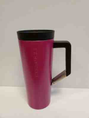 Starbucks Magenta Stainless Steel Clip On Handle Tumbler 16 Oz Hot Cold Cup - Sold on eBay Jul, 6th 2019 for $25.99