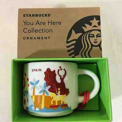 Starbucks Spain You Are Here Collection Christmas Ornament Miniature New - Sold on eBay Jul, 6th 2019 for $30.00