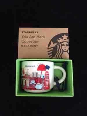 Starbucks England YAH Ornament Mug 2oz Tea Demi You Are Here Christmas Coffee UK - Sold on eBay Jul, 6th 2019 for $29.99