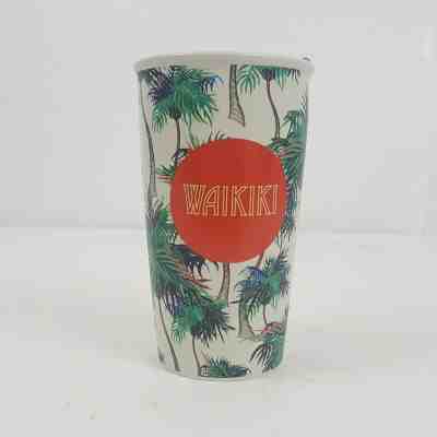 Starbucks Hawaii Waikiki Double Wall Travel Tumbler Green Blue Palm Trees - Sold on eBay Jul, 6th 2019 for $25.00
