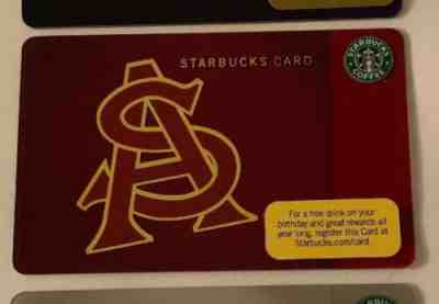 Starbucks 2010 College Card ASU Old Logo - Sold on eBay Jul, 6th 2019 for $24.99