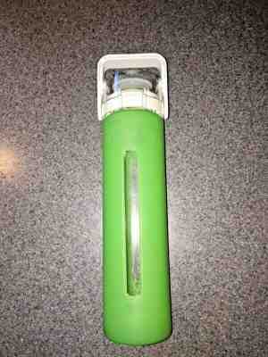 Starbucks Glass Water Bottle With Green Silicone Cover 16 Oz 2010 - Sold on eBay Jul, 6th 2019 for $18.99