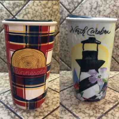 Starbucks Minnesota And North Carolina State Collectible Tumblers - Sold on eBay Jul, 6th 2019 for $17.50