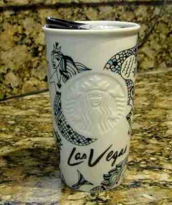 Starbucks Las Vegas Siren Double Walled 12 Oz.Coffee/Tea Travel Mug-Ships Free - Sold on eBay Jul, 6th 2019 for $36.95