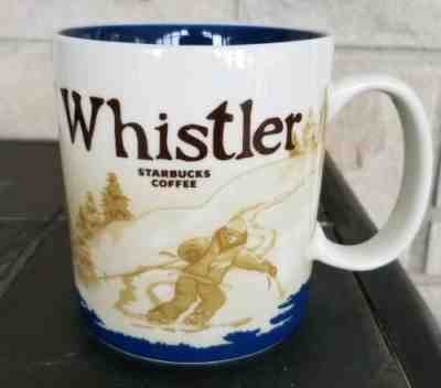 Starbucks 2009 Whistler Global Icon Canada Collector Series Mug Skier Gondola - Sold on eBay Jul, 6th 2019 for $34.99
