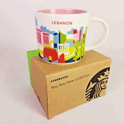 Starbucks Lebanon Mug You Are Here YAH 14 oz New with Box Bright Colors - Sold on eBay Jul, 6th 2019 for $49.52