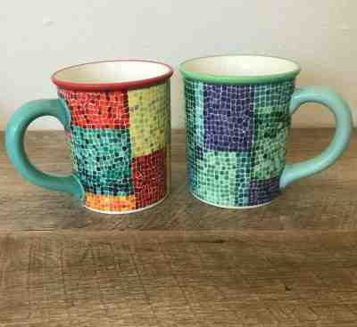 Starbucks 2002 Barista Mosaic Coffee Mug Set - Sold on eBay Jul, 6th 2019 for $40.00
