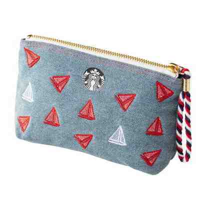 Starbucks Taiwan sailboats denim pouch - Sold on eBay Jul, 6th 2019 for $32.00