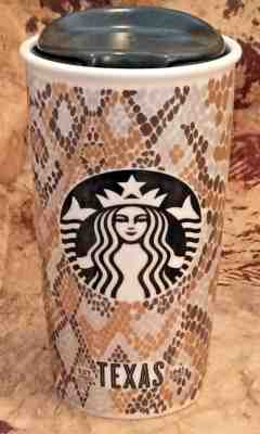 CUP TRAVEL STARBUCKS 12 OZ. "THE TEXAS RATTLER" PRE OWNED gAVE IT LOTSA LOVE - Sold on eBay Jul, 6th 2019 for $33.14