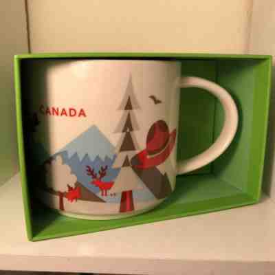 New Starbucks Coffee 2018 CANADA Cup Mug You Are Here Series 14 oz - Sold on eBay Jul, 6th 2019 for $24.99