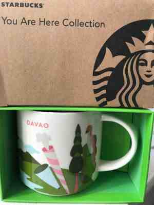 NEW Starbucks DAVAO Philippines YAH You Are Here 14 oz mug - Sold on eBay Jul, 6th 2019 for $24.99
