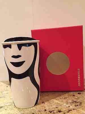 2015 Starbucks Supergraphic Double Wall Ceramic Traveler Tumbler Mug 12 oz. NEW - Sold on eBay Jul, 5th 2019 for $23.95