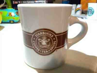Starbucks White Brown Mermaid Logo Coffee Tea Spice Mug 10 oz Cup Ultra Rare - Sold on eBay Jul, 5th 2019 for $22.99