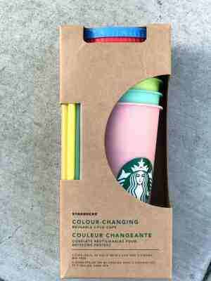 OFFICIAL Starbucks Reusable  Marble Cold Color Changing Cups - Sold on eBay Jul, 5th 2019 for $100.00