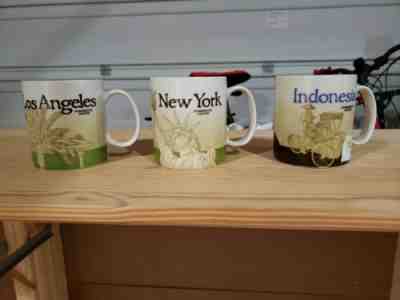 Starbucks Global New York City Mug  Lot 2009 Los Angeles,  Indonesia  - Sold on eBay Jul, 5th 2019 for $29.00