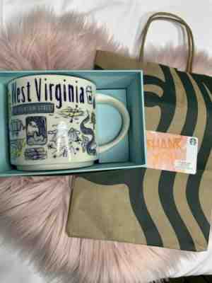 Starbucks WEST VIRGINIA WV “Been There Series”  Coffee Mug 14 Oz Cup 2019 - NEW - Sold on eBay Jul, 5th 2019 for $18.00