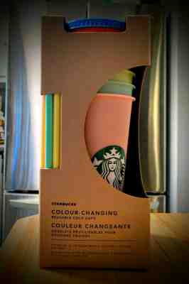 NIB - Starbucks Color-Changing Reusable Cold Cups Venti 24 oz Set of 5 - Sold on eBay Jul, 5th 2019 for $80.00