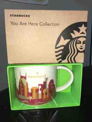 ORIGINAL Starbucks NASHVILLE you Are Here Coffee Mug Cup 14 Oz Collection New - Sold on eBay Jul, 5th 2019 for $21.99