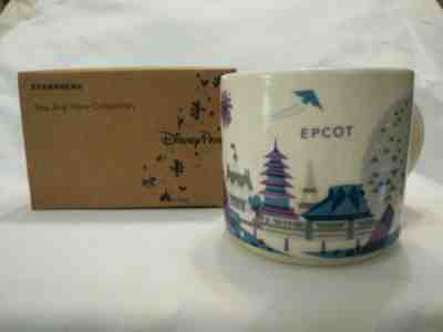 STARBUCKS DISNEY PARKS "YOU ARE HERE" EPCOT V2 SILVER MONORAIL 14OZ  MUG EX - Sold on eBay Jul, 5th 2019 for $26.00