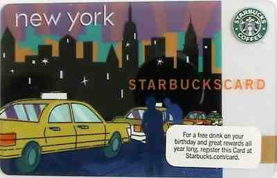 USA STARBUCKS COLLECTIBLE CARD NEW YORK TAXI (6059)  - Sold on eBay Jul, 5th 2019 for $16.99