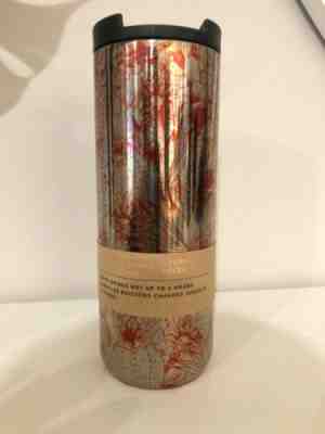 NEW STARBUCKS DESSERT FLORAL STAINLESS STEEL VACUUM INSULATED TUMBLER 16 fl oz - Sold on eBay Jul, 5th 2019 for $25.00