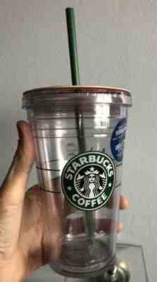 New Starbucks Aloha From Hawaii 2009 Tumbler Mug 16 oz Cold Cup Clear Insulated - Sold on eBay Jul, 5th 2019 for $19.85
