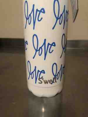 New Starbucks Curtis Kulig White Love Art Swell Water Bottle Tumbler Lid 17 Oz - Sold on eBay Jul, 5th 2019 for $17.95