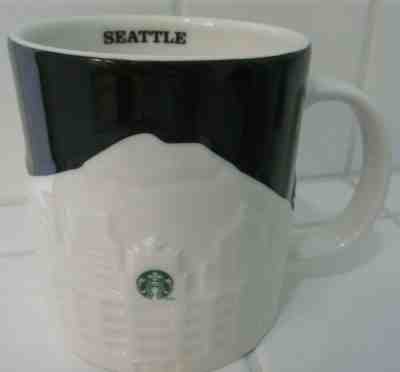 1 STARBUCKS 2012 Seattle Skyline Relief Collector Series 16oz Coffee Tea Mug Cup - Sold on eBay Jul, 5th 2019 for $25.00