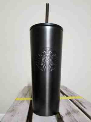 Starbucks Siren charcoal Stainless Steel Cold Cup Tumbler with Straw, 16 oz - Sold on eBay Jul, 5th 2019 for $19.99