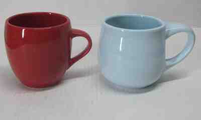 LOT of (2) STARBUCKS 2005 16 oz BLUE & 13 oz RED CERAMIC COFFEE CUPS/MUGS  - Sold on eBay Jul, 5th 2019 for $52.25